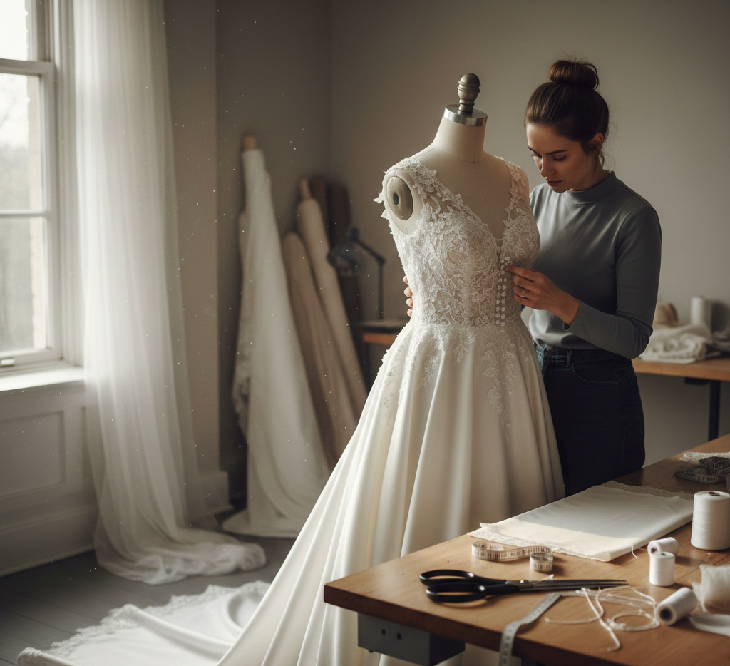 Wedding dress alteration project